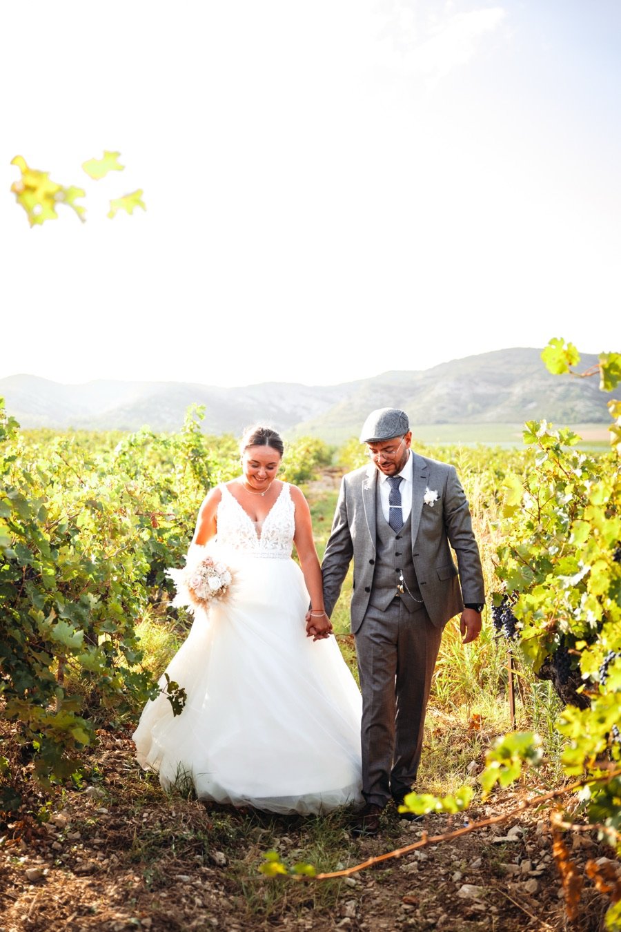 Couple dans les vignes Fautrero